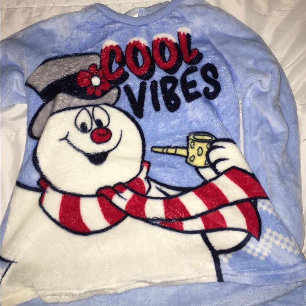 Frosty the snowman pj top
